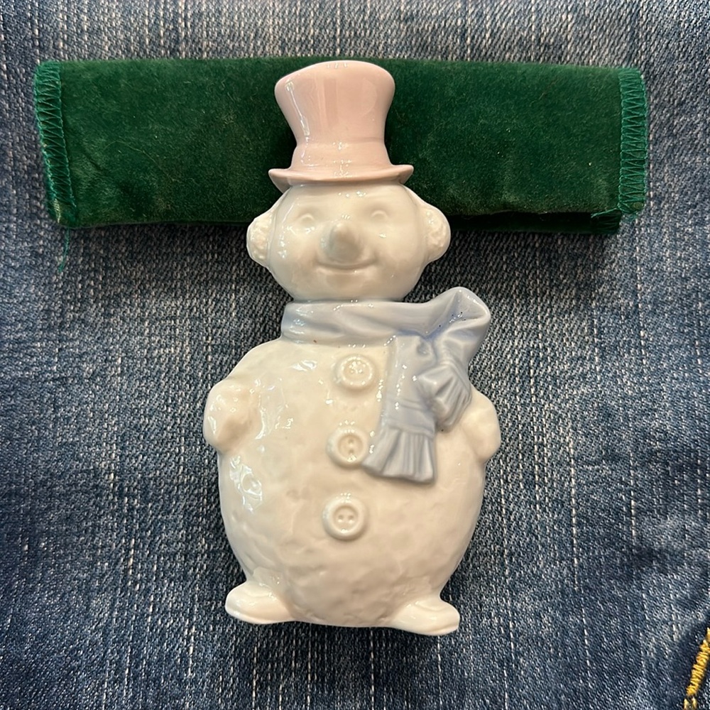 Lladro Vintage Snowman 1991
